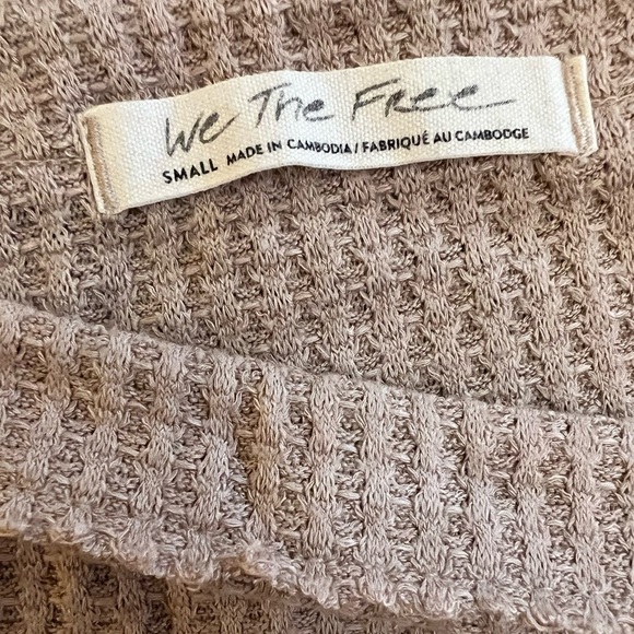 We The Free Waffle Knit Shirt Tunic Top - Picture 9 of 10